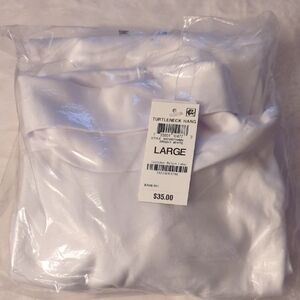 Club Room White Turtleneck Top